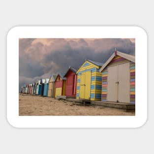 Brighton Beach Huts Sticker